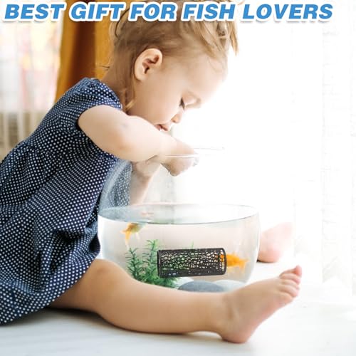 Image of 2Pcs Black Betta Aquarium Decoration, Betta Fish Tank Accessories Decoration with Suction Cup, Hidden Decor Habitat Toys for Shrimp Breeding Small Fish Playing & Resting