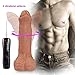 Soft Silicone Thrusting Realistic vibrator with Hand Free Suction Cup Waterproof Powerful 6 Vibrations for women FHUEG5