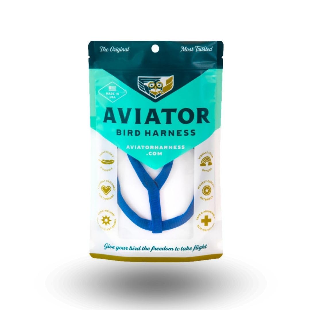Arnes para Aves The Aviator Azul Talla Petite 75-110 grs