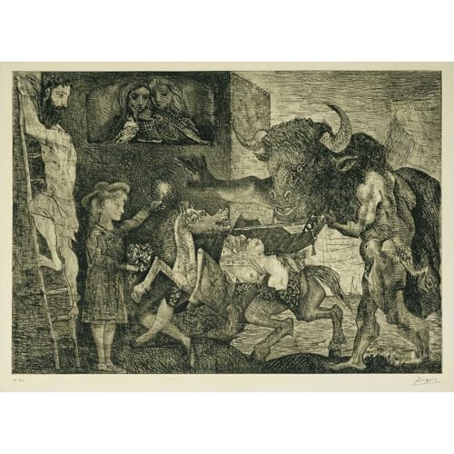 Picasso La Minotauromachie affiche d'art grand format