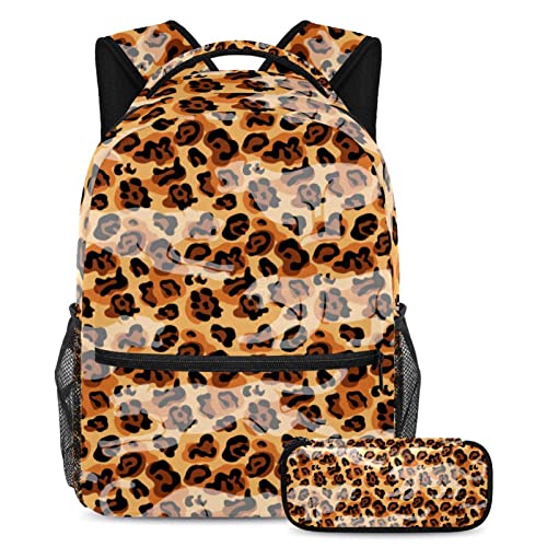 Sac à dos de voyage léopard résistant pour éviter de perdre ses stylos