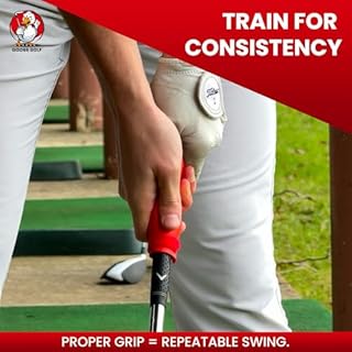 Golf Grip Trainer – Golf Training Aid for Correct Hand Positioning, Fits All Golf Clubs, Build Proper Grip Fundamentals for Consistent Practice