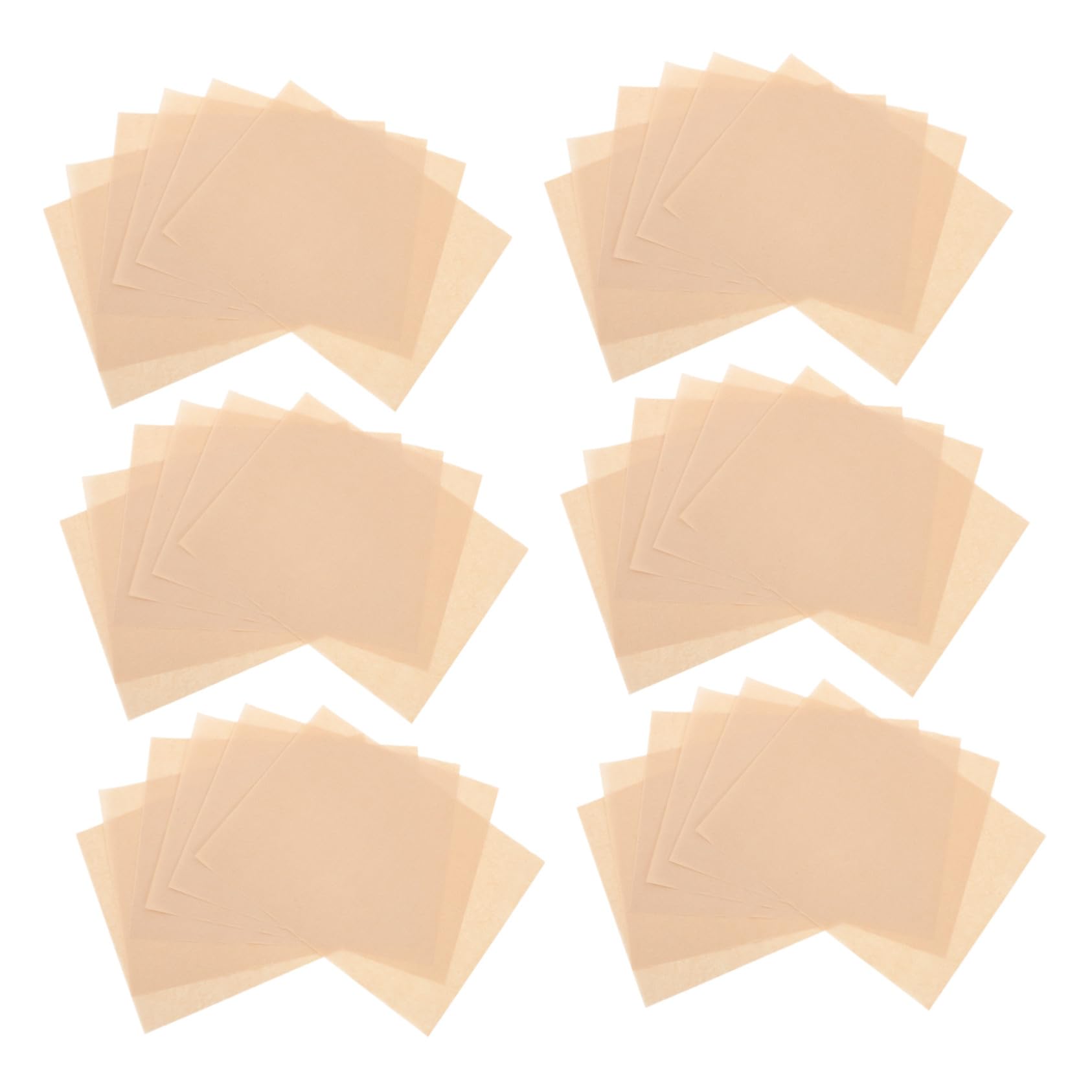 PRETYZOOM 300 Piezas Papel De Silicona Para Hornear Revestimiento De Papel Marrón Antiadherente Asar
