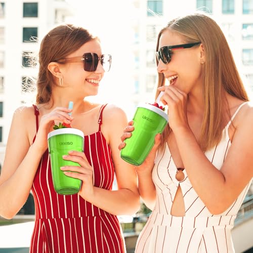 UKKISO Slushie Maker Cup Slush und Shake Maker mit Deckel, DIY Slushie Becher mit Gefrierkern für schnell gefrorene hausgemachte Einzelportion Slushie, Frucht-Smoothies und Milchshakes in Minuten – Bild 8