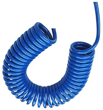 RespiKart Spiral, Flexible, Pneumatic Coiled Hose PU Pipe (Blue,12 X 8 mm, 10 Meter Coil)