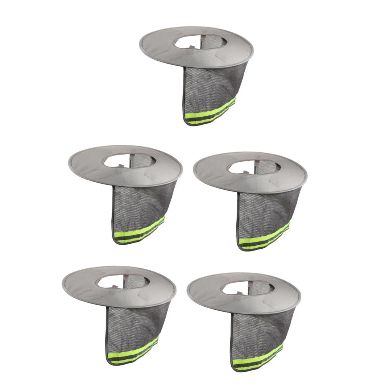 5 Pz Copricapo Riflettente Visiera Cappelli Da Uomo Cappello Parasole Protettore Del Cappello Accessori Per Cappelli Elmetto a Da Sole Cappello Da Uomo Parà Poliestere Grey