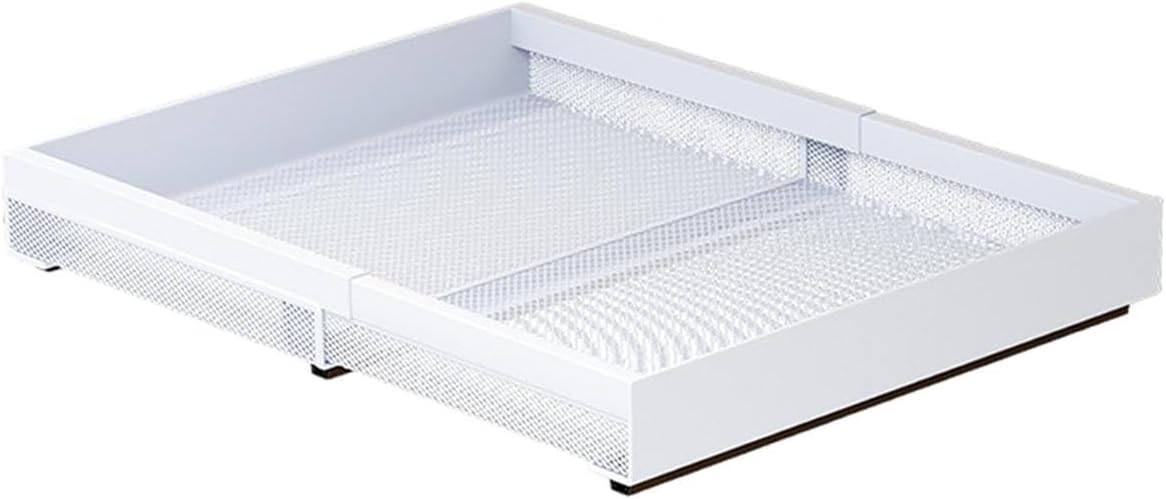 Pull Out Cabinet Organizer, Roll Out Shelf Cabinet Organizer Pantry Storage Shelf,Slide Out Spice Rack, for Pantry Bathroom, S white