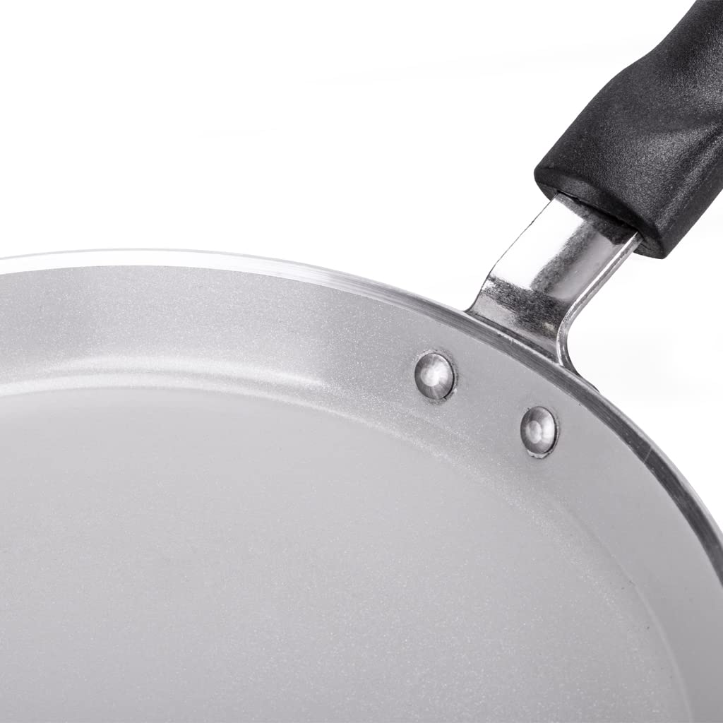 Moneta Futura Crêpière Ø25 cm, revêtement FineGres naturel anti-adhésif, convient également aux plaques à induction 100% fabriquée en Italie