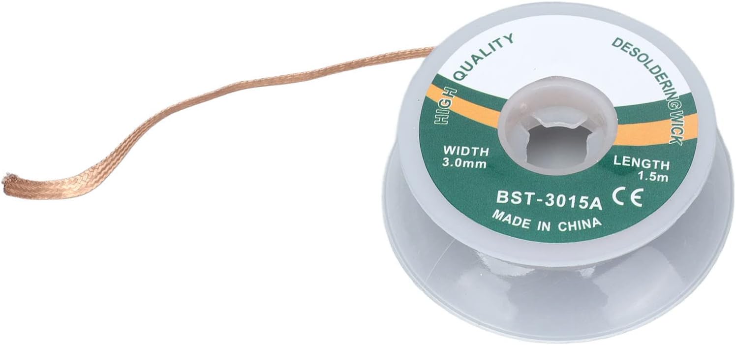 Desoldering Wick, No Cleaning Solder Wick Braid Alloy Copper Solder