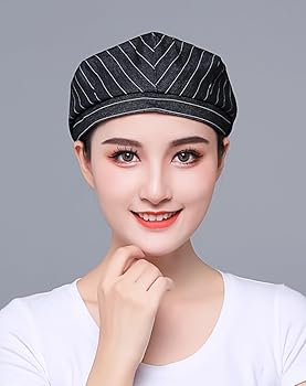 Amazon.com: Custom Logo Barista Hat Chef Berets for Women Men