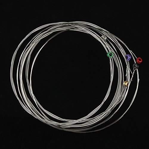 Muzcym Rx15 Nickel Plated Steel Ball-End Electric Guitar Strings Super Light, Nickel Wound Electric Guitar Strings (009-042) #TOP4