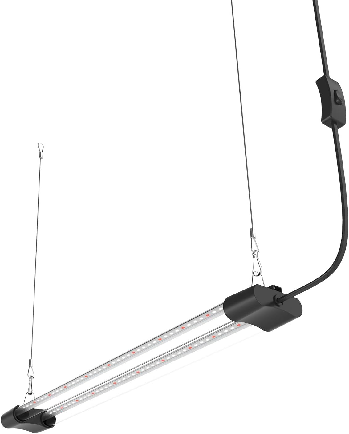 LED Grow Light Full Spectrum Light Linkable 5000K Daylight + 660nm Red Indoor Plant Lighting Fixture (4-Pack 2 FT)