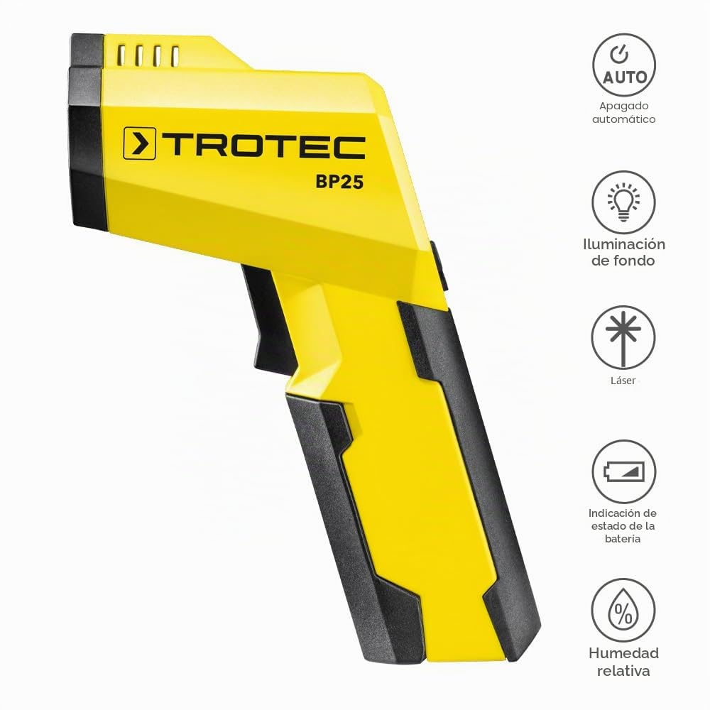 TROTEC Termómetro pirómetro escáner del punto de rocio BP25