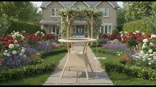 Image of India Outdoor Indoor Patio Furniture Sets Rattan Chair Patio Set Conversation Set Poolside Lawn Chairs Swingarea Balcony Outdoor Garden Furniture Chair (Honey with Blue Cushion 2+1)