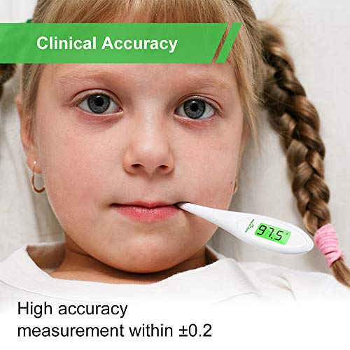 8 Sec Fast Reading Easy@Home Digital Oral Thermometer For Adult, Kid And Baby, Oral, Rectal And Underarm Temperature Measurement For Fever With Two-Color Lcd Display Backlit And Alarm Emt-A12 #TOP4