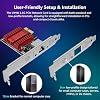 2.5G Base-T PCIe Network Card with Realtek RTL8125B, 2.5G Base-T PCIe Network Adapter Supports Windows 11/10/8.1/8/7 & Linux OS