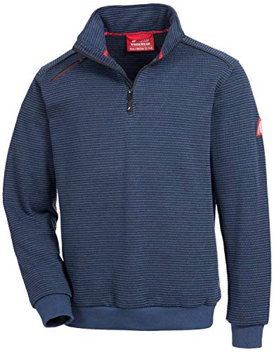 Nitras Motion Tex Plus 7036 - Warmer Herren-Arbeitspulli - Dunkelblau - XL