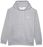 Nike Pull Over Hoodie, Dark Grey Heather/Mattelic Silver/White, Small