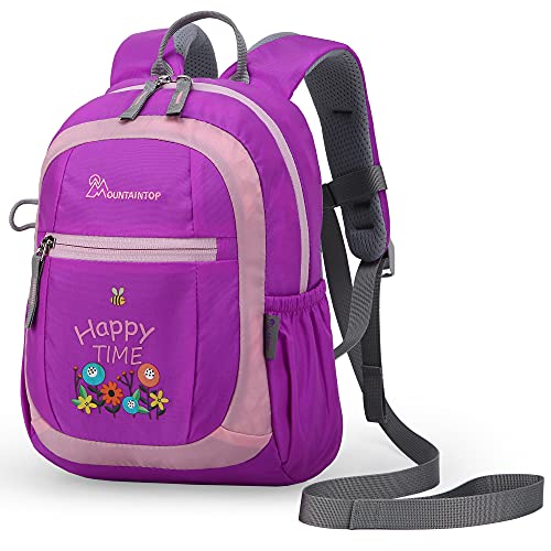 Mountaintop Kinderrucksack Kleinkind Rucksack mit Leine Kindergartenrucksack für Mädchen 1-3 Jährige, 24 x 9.5 x 31CM