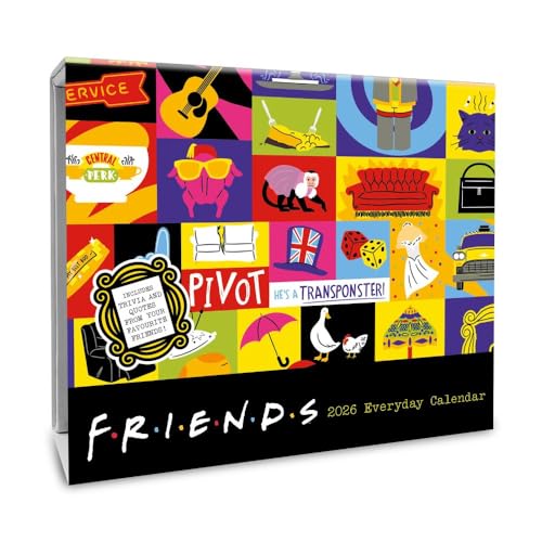 2026 CALENDAR FRIENDS PAGE A DAY DESK BLOCK OFFICIAL PRODUCT