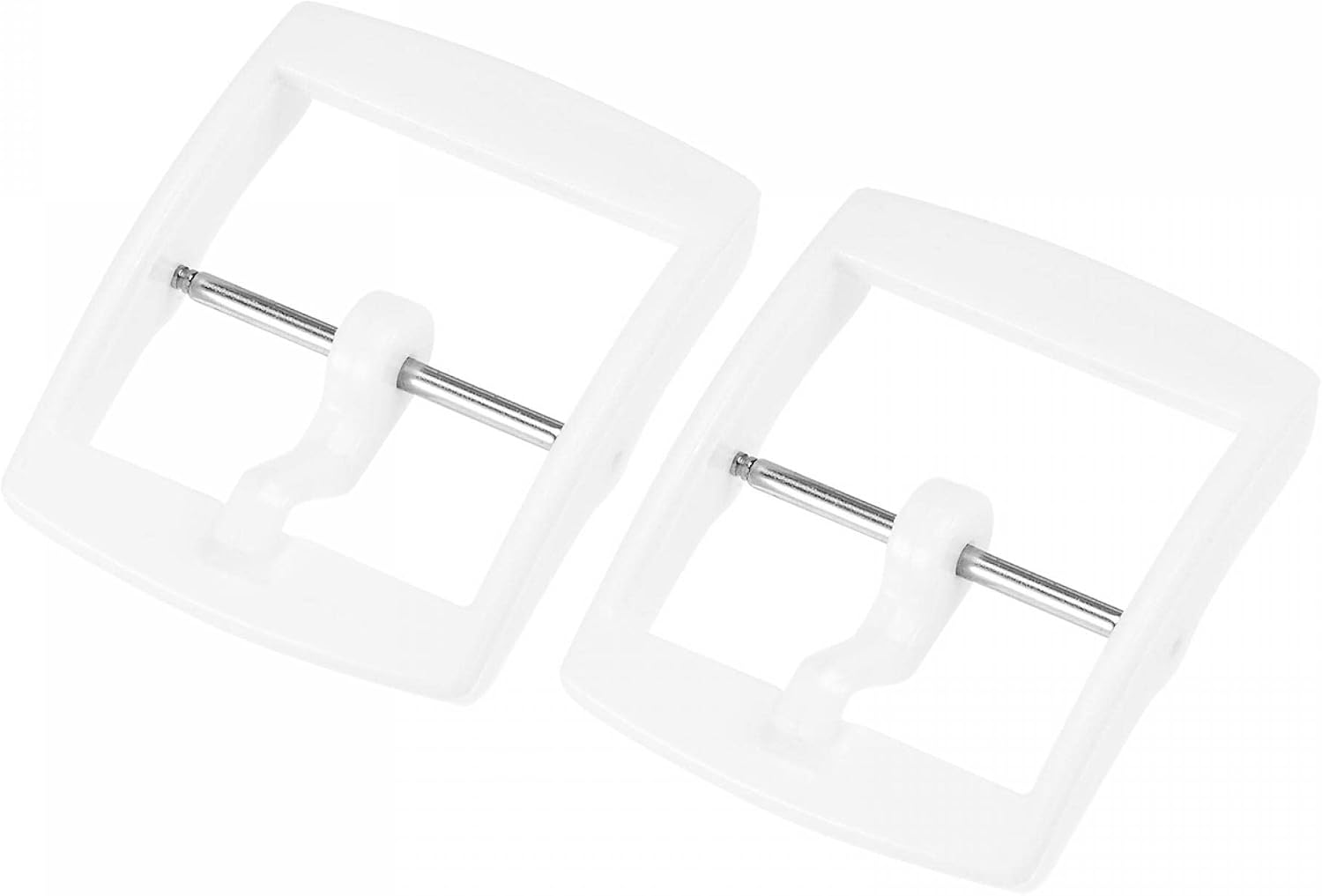 uxcell Watch Strap Clasp Replacement Plastic Buckle for 20mm Width Watch Bands White 2 Pcs