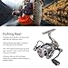 Spinning Reel, Metal 5.2:1 Fishing Reel Long Casting Chamfer Outlet 1000 2000 3000 Size Baitcaster Reels for Ice, Sea, Carp Fishing Freshwater & Saltwater Aluminum Reels Smooth & Powerful(1000S)