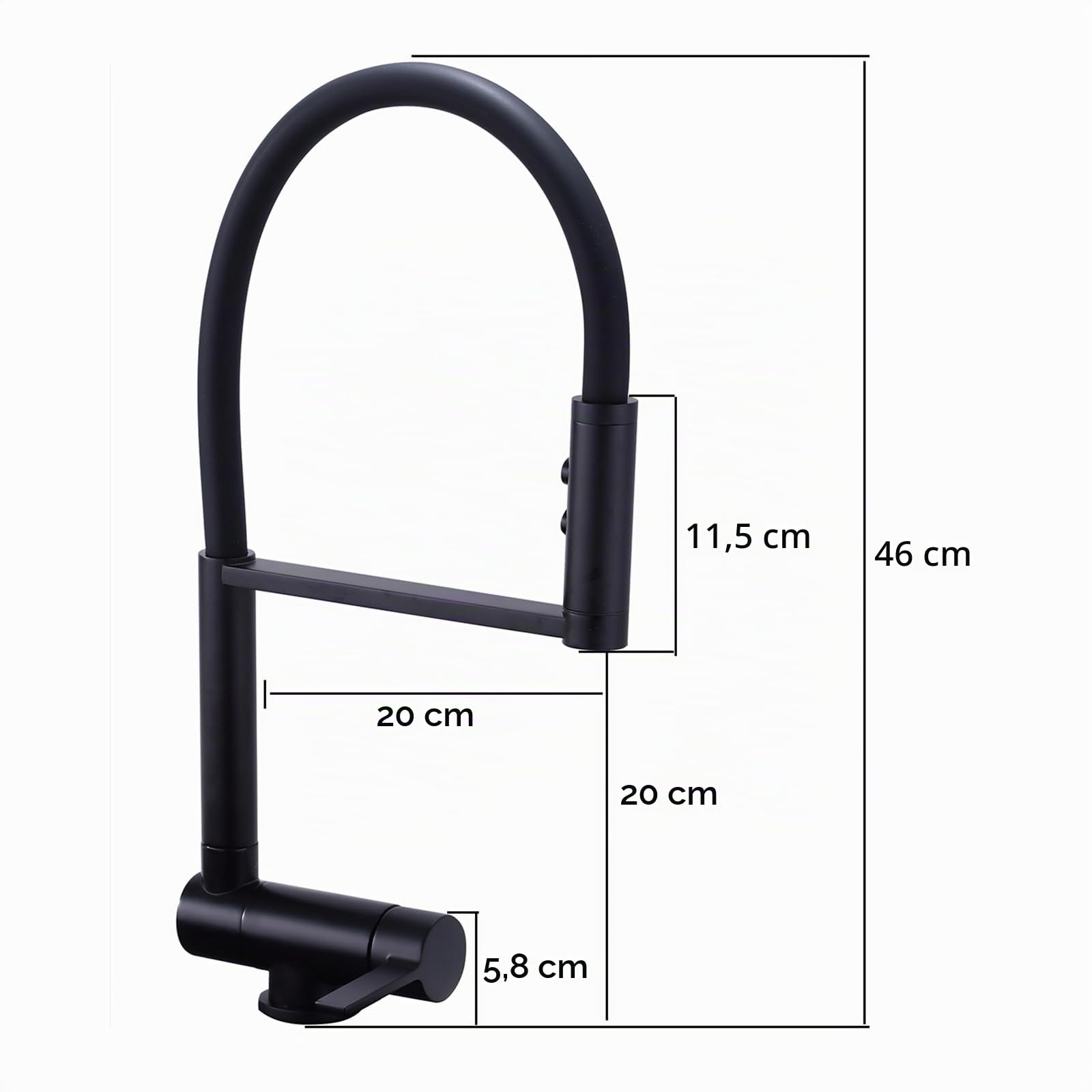 Mitigeur Cuisine Rabattable Douchette Robinet Or Brossé Rabattable avec Douchette pour Evier de Cuisine