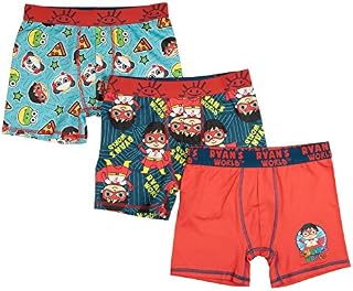 Bioworld Ryans World Boys 3-Pack Underoos Boxer Briefs (Medium (Size 8))