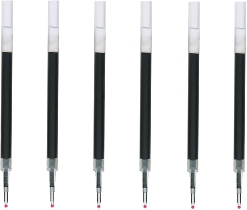 Moma Muji Recambios de tinta de gel de escritura suave color negro 0020in paquete de 6 importación de Japón