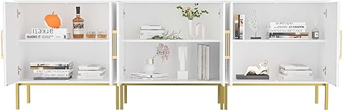 Miniatura 9 de LYNSOM Soporte de TV para TV de 85 pulgadas, centro de entretenimiento de madera con armario de almacenamiento, gabinete de TV negro, mesa consola