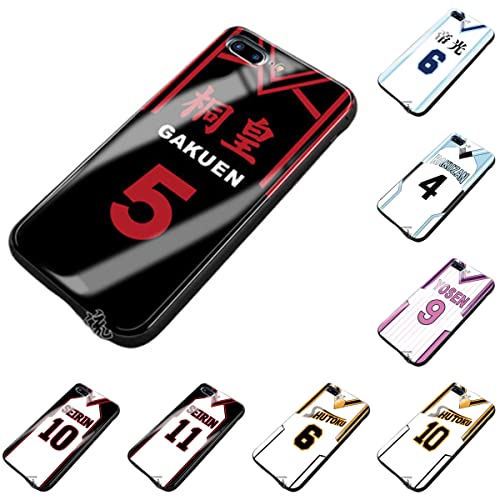 Iphoneケース 黒子のバスケ 携帯ケース スマホケース 番号 強化ガラス 鏡面ガラス レンズ保護 摩損防止 軽量 脱着簡単 iPhone14Proケース iphone13ケース iphone12ケース Iphone保護ケース 携帯電話カバー アイフォンケース ハードケース iPhone7/8/11/12/13/X/Xs/pro/proMax用 コスプレ小物 萌えグッズ (3,iPhone12Pro)