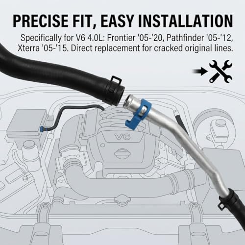 Image of Outlet Heater Hose Line Tube Assembly 626-598 For 2005-2016 Nissan Frontier For 2015 Nissan Xterra For 2005-2012 Nissan Pathfinder 92410-EA200 4.0L V6 Engine ONLY