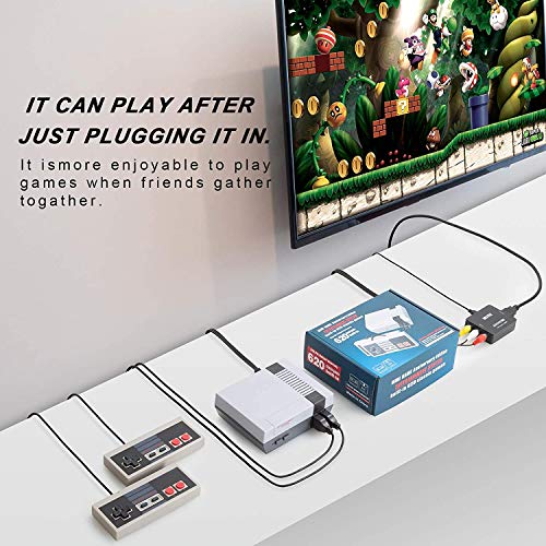 Retro game console, AV and HDMI HD Output - NES Console with Built-in 620 NES Classic Edition Retro Games and 2 Controller.Supporting & TV Connection,-Double bond - Thumbnail 3