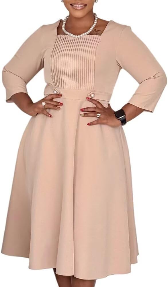 Women Casual Spring A Line Pleated Wedding Dresses for Bride Long Maxi Dress,Bodycon Dress,Plus Size