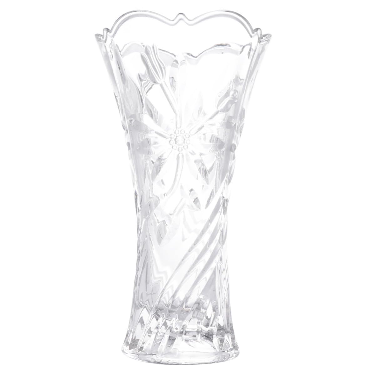 Vaso in Vetro Trasparente, Vaso Floreale a Bottiglia Stile Moderno Semplice, per Casa e Hotel, Decorazione per Composizioni Floreali e Fiori Secchi