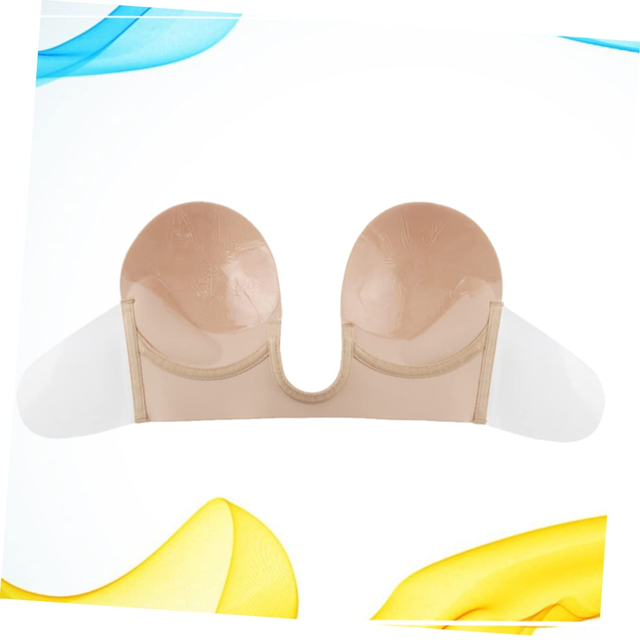 GALPADA 2piezas Cubierta De Invisible Reutilizable Para Pechos d Tirantes Para Vestidos De Fiesta y Ropa De Bajo Color