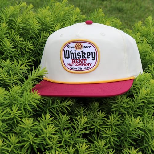 Image of WHISKEY BENT HAT CO. Black Label Adjustable Snapback Hats with Rope