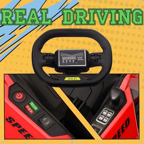 Kerry Yoo KEYOO23KHL007-RA- Go Kart Electric Drift Kart Car With Adjustable Seat, 24V Outdoor Ride On Toy With 4 Speed Mode, Crazy Cart For Kids 6-12 Years Old，Fast 300W Motor，8.5 Mph thumb #4