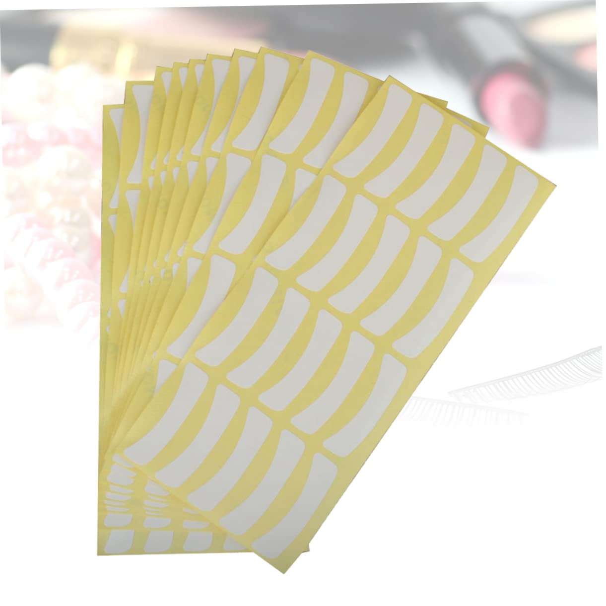 Ipetboom 100Pcs Eyelash Extension Under Eye Pads Adhesive Eye Patches for Grafting and Eye Makeup for Professional and Home Use