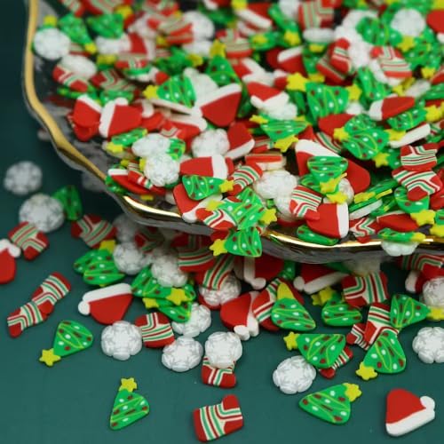 Image of 4 Bags Christmas Nail Charms 5D Mini Santa Claus Snowman Snowflake Gingerbread Man Candy Cane Xmas Sock Christmas Tree Charms for Nails Design Nail Slices DIY Nail Art Decoration