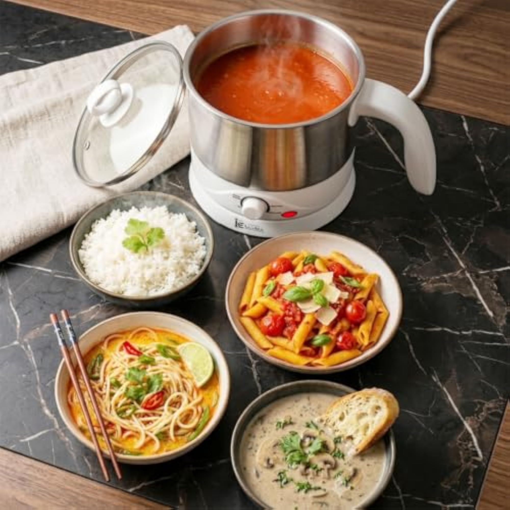 ZENTRA 1.2L Multi Purpose Kettle Multi Cooker