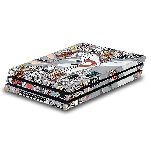 Autocollant PS4 Pro Looney Tunes Bugs Bunny Skin Vinyle Console Jeu Sony PlayStation 4