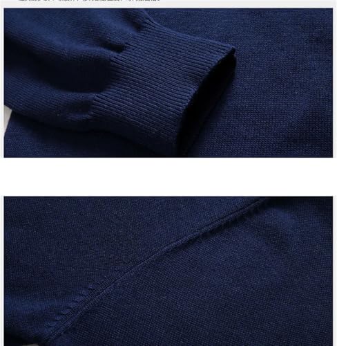 Men's Cotton Sweater - Long Sleeve V-Neck Cardigan Loose Solid Button Fit Knitting Casual Style Clothing4