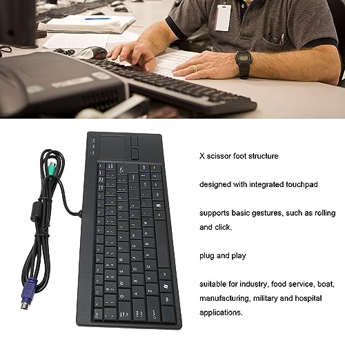 Teclado industrial mini PS2 para solucionar la falta de espacio en IPC 3