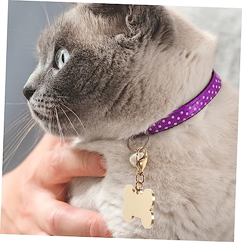 ibasenice 2 Sätze Haustiermarke Hundemarke Anhänger Selber Machen Hundetags Code Personalisiert Hundemarke Individuell Wille Abdeckung Rostfreier Silber Zufällige Farbe 6 Stück * 2
