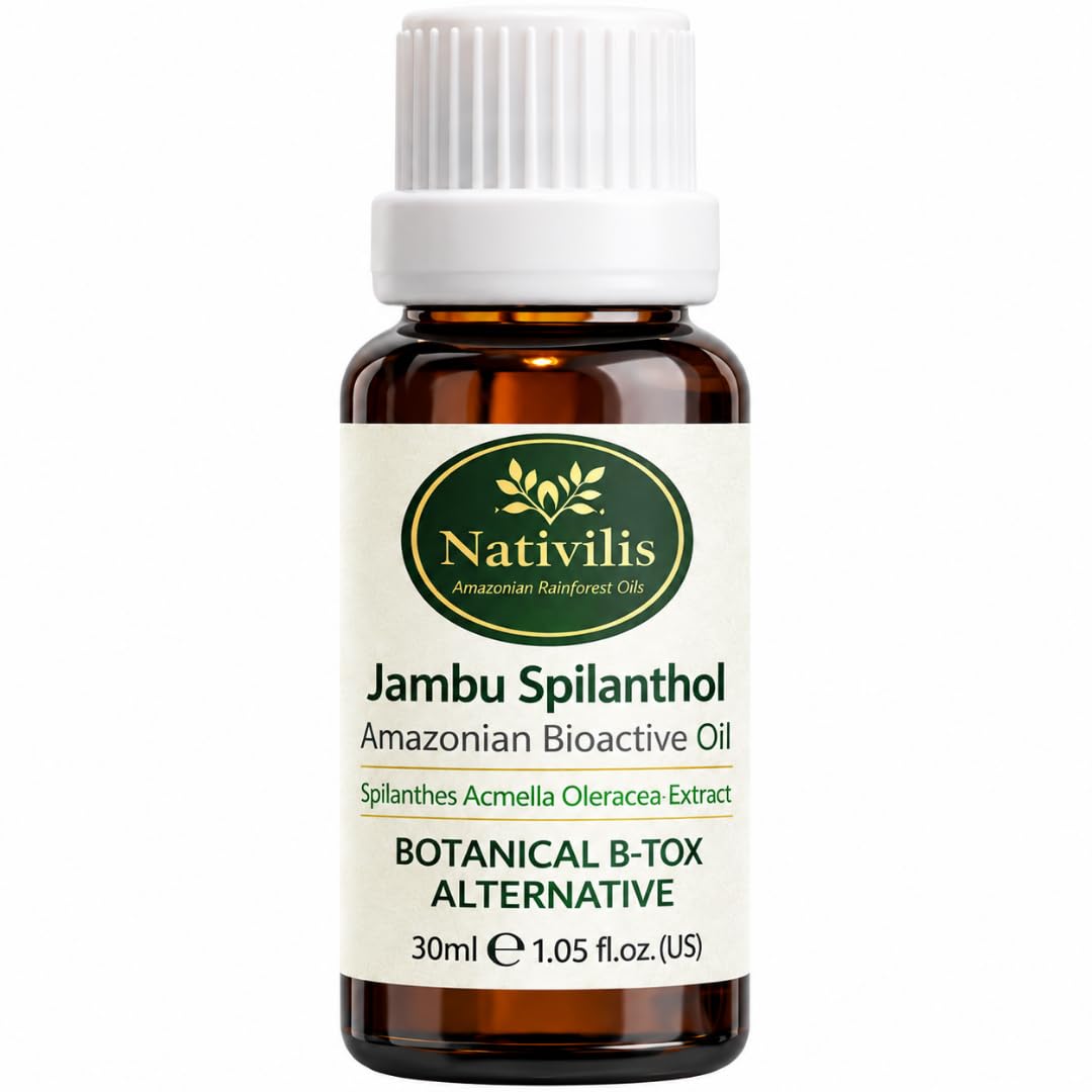 Nativilis Jambu Spilanthol Amazonian Bioactive Oil – Spilanthes Acmella Oleracea Extrakt – Botanischer Extrakt – 30 ml