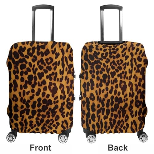 Cool Cheetah Leopard Luggage Cover, Washable Elastic Suitcase Cover Protector Fit 18-32 Inch Luggage3