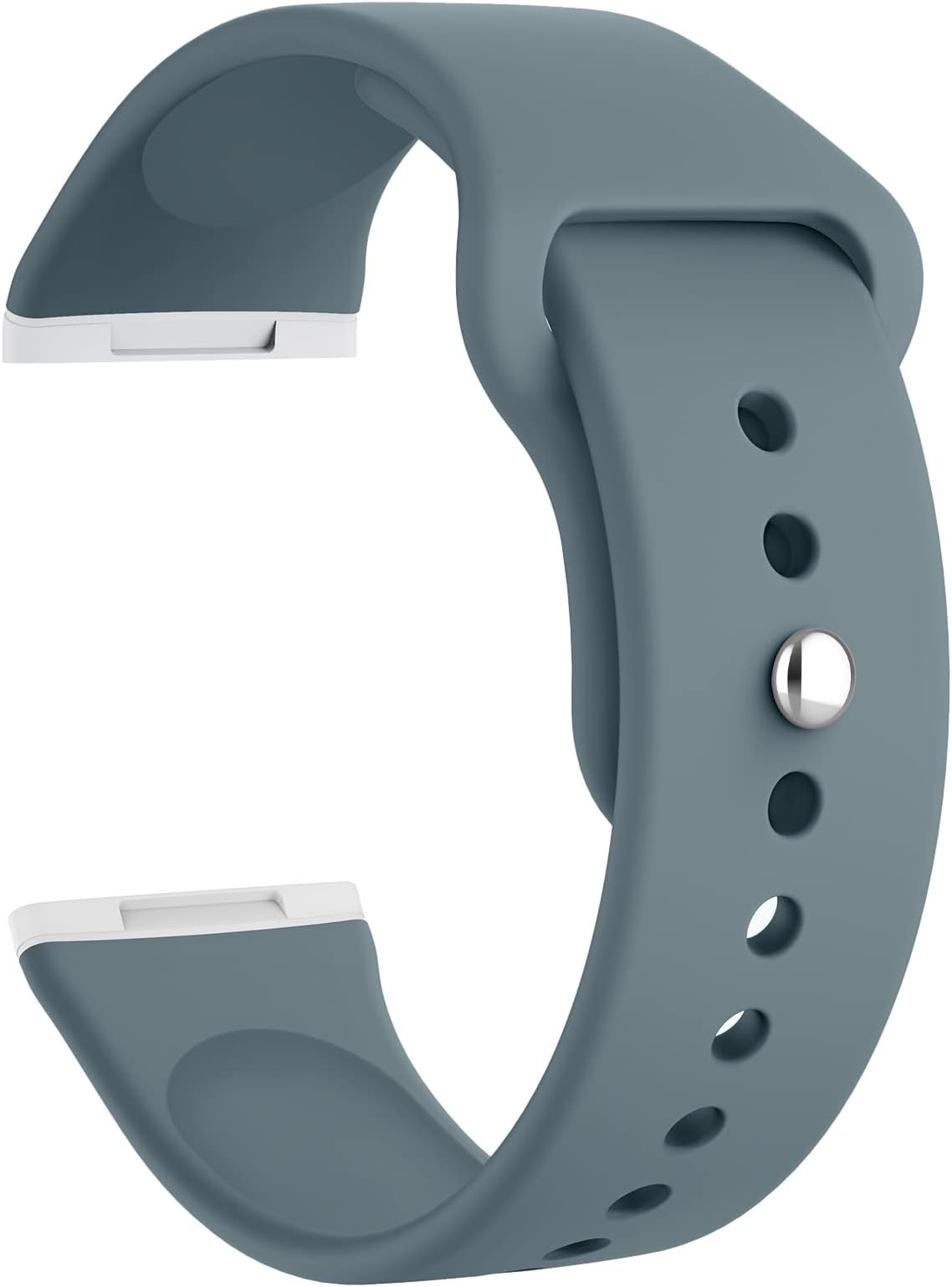 Silicone Band for Fitbit Versa 3 4 Fitness Tracker,Soft Sport Strap for and Fitbit Sense/Sense 2 Fitness Tracker, Adjustable Wristband with Metal Buckle for Men Women