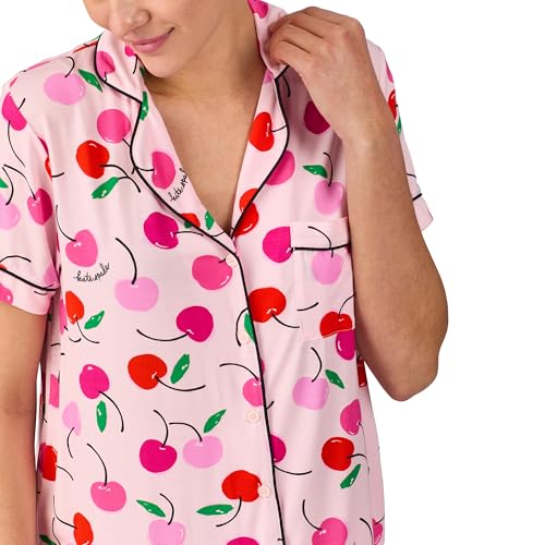 Image of kate spade new york Short Sleeve Cropped Pant PJ Set