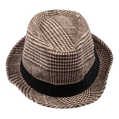 Image of The Tie Hub Fedora Hat for Men & Women|Wide Brim Felt, Sun hat, Beach Hat, Summer Hat, Party hat, Stylish hat